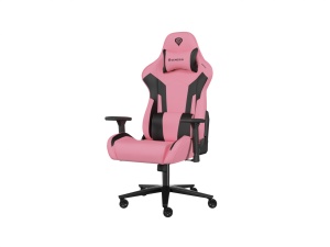 Scaun gaming Genesis Nitro 720, piele ecologica, reglabil pe inaltime, suporta pana la 150 kg, inaltime reglabila 46.5 - 53.5 cm, spatar ajustabil 135°, dimensiuni roti 60mm, negru/roz - Img 7