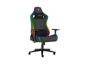 Scaun gaming Genesis TRIT 660, material textil, iluminare RGB, suporta pana la 150 kg, inaltime reglabila, spatar ajustabil, gri - Img 3