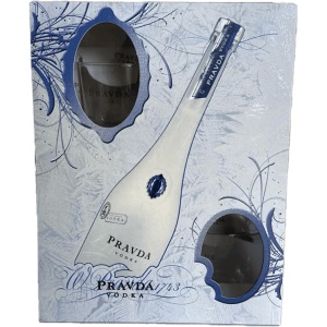 Vodka Pravda + 2 Pahare 0.7L