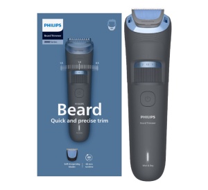 Aparat de tuns barba PHILIPS BT3617/15 cu lame cu autoascutire, 20 de setari de lungime, piepten ajustabil pentru barba (0,5-10 mm), autonomie 60 min