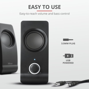 Boxe Stereo Trust Remo 2.0 Speaker Set, 8W, negru - Img 6