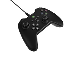 Controller cu fir Genesis Mangan 300, interfata USB, 19 butoane, negru - Img 1