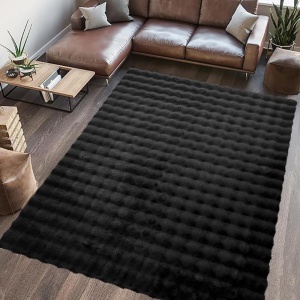 COVOR BLANITA PAOPAO 160X230 CM BLACK - Img 2