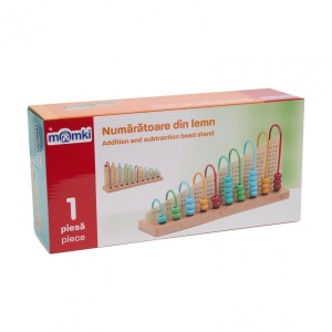 NUMARATOARE COLORATA DIN LEMN, MOMKI - Img 3