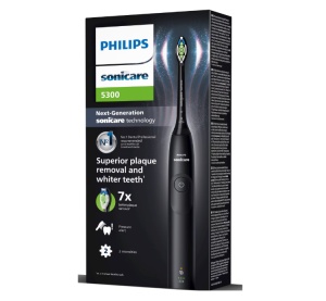 Periuta de dinti electrica Philips Sonicare HX7101/01, 62.000 miscari/minut, autonomie 21 zile, 1 mod periere, 2 intensitati, senzor presiune integrat, functia BrushSync, inclus capat de periere Otimal White, negru - Img 2