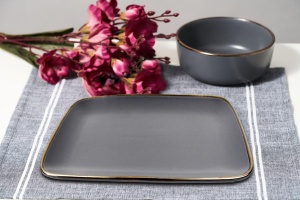 PLATOU CERAMICA 32x20 CM, CALYPSO,ART OF DINING BY HEINNER - Img 2
