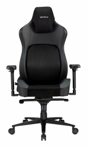Scaun Gaming Serioux Prime, Capacitate greutate: 150 kg, Material suprafață: Piele, Material textil, Tip cotieră: Cotieră 4D, Tip mecanism: Mecanism tip broască, Tip pârghie pneumatică: 100 mm, ridicare pe gaz clasa 4, Tip bază: 350 mm, bază din - Img 2