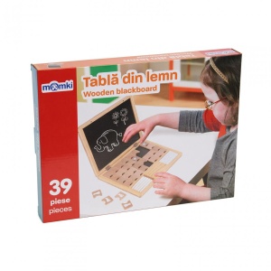 TABLA DIN LEMN CU 39 DE PIESE, MOMKI - Img 3
