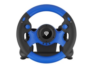 Volan Genesis cu fir Seaborg 350, interfata USB, 15 butoane, rotatie 180°, lungime cablu 200cm, compatibil cu Microsoft XBOX 360, XBOX One, Microsoft XBOX Series S, Microsoft XBOX Series X, Nintendo Switch, PC. Sony PlayStation 3, Sony PlayStation 4, - Img 2