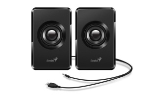 Boxe Genius SP-U125 2.0 cu fir, putere RMS 3W(2 x 1.5W) conector jack 3.5mm, negru