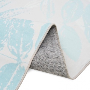 Covor printat, LEAFS 200x300 cm, lavabil cu spate antialunecare, inaltime fir 3mm - Img 2