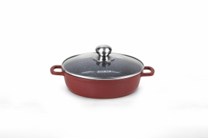 CRATITA ALUMINIU+CAPAC 24X6.5CM, 2.6L, CALABRIA, COOKING BY HEINNER - Img 2