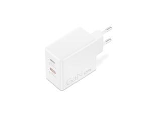 Incarcator Laptop Lenovo Dual USB-C 65W GaN Power, 65W, Alb, 1 an Garantie