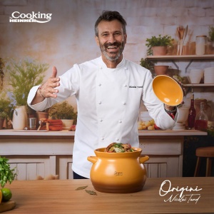 OALA CERAMICA CU CAPAC, 19x19.5 CM, 6 L, NICOLAI TAND, ORIGINI, COOKING BY HEINNER - Img 11