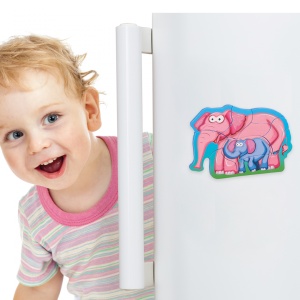 PUZZLE DIN SPUMA EVA-MAMA SI PUIUL ELEFANT,8 PIESE, PUEDO - Img 3