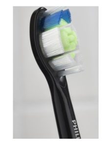 Rezerve PHILIPS Sonicare Optimal White HX6062/88, Pachet de 2 capete de periere, Standard, Click-on, Sincronizarea modurilor BrushSync, Negru, L x A x I (mm) 60x25.7x230.5 - Img 3