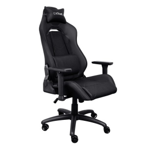 Scaun gaming Trust GXT 714 Ruya, greutate maxima suportata 150 kg, inaltime adjustabila scaun 10 cm, baza stea cu 5 roti, negru - Img 2