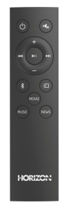SOUNDBAR HORIZON HAV-S3600 / System 2.0 / RMS 100W (25W x4) / Digital Optical / AUX (3.5mm) / HDMI-ARC (CEC) / BT 5.3 / USB Playback / DOT- Matrix Display / Remote + Button Keys / Impedance: 6Ω x4 / Signal to Noise Ratio (SNR): 70dB / Total Harmonic - Img 6