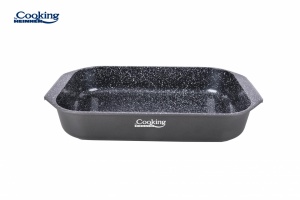 TAVA ALUMINIU CU ACOPERIRE CERAMICA 39.5x26 CM, DARK LINE, COOKING BY HEINNER - Img 2