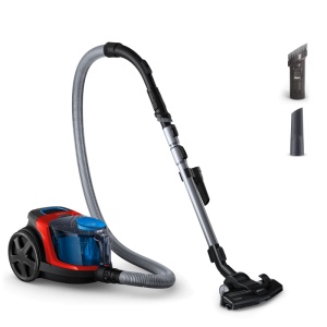 Aspirator fara sac Philips PowerPro Compact FC9330/09, 900W, PowerCyclone 5, Perii TriActive, Rosu