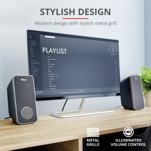 Boxe Stereo Trust Arys 2.0 Speaker Set, 28W, negru - Img 5