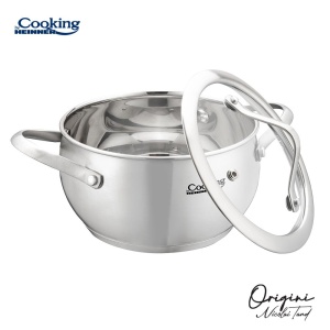CRATITA INOX+CAPAC 16X9 CM, 1.8L, NICOLAI TAND, ORIGINI, COOKING BY HEINNER - Img 2