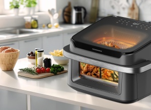 FRITEUZA DUBLA CU AER CALD HEINNER AirBake Revolution HAF-C10DB22GREY - Img 7