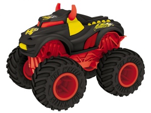 MASINA CU LUMINI SI SUNETE, REV TREDZ ROSU, HOT WHEELS - Img 2