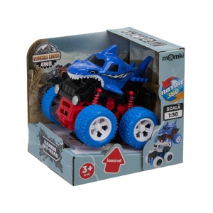 MASINA OFF-ROAD 4X4, 360 DE GRADE, 10.8CM, ALBASTRA, MOMKI - Img 3