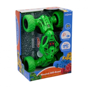 MASINA OFF-ROAD CU LUMINI SI SUNETE, MOMKI, VERDE