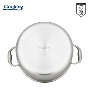 SEMIOALA INOX+CAPAC STICLA IN 3 STRATURI 28x13 CM, 7 L, TITANIUM3, COOKING BY HEINNER - Img 4