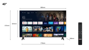Televizor Smart LED TCL 40S5400A 101,6 cm (40") Full HD Wi-Fi Brushed dark metal - Img 4