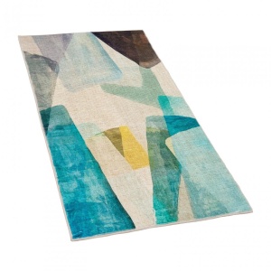 Covor printat, FOREST 70x140 cm, lavabil cu spate antialunecare, inaltime fir 3mm - Img 3