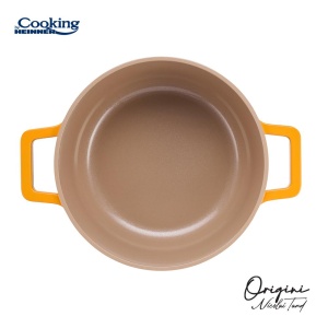 CRATITA ALUMINIU TURNAT + CAPAC 20x10 CM, 2.4L, NICOLAI TAND, ORIGINI, COOKING BY HEINNER - Img 3