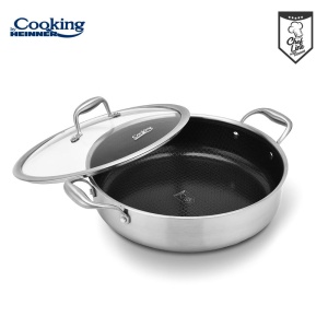 CRATITA CU CAPAC, 30x7.8 CM, 4.8 L, TITANIUM3, COOKING BY HEINNER - Img 4