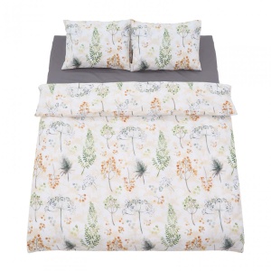 Lenjerie dubla 100% bumbac 4 piese, Summer