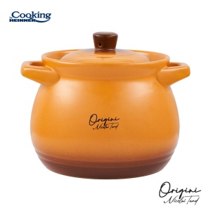 OALA CERAMICA CU CAPAC, 14.5x16 CM, 3 L, NICOLAI TAND, ORIGINI, COOKING BY HEINNER