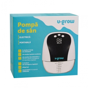 Pompa de san electrica si portabila,10 niveluri de extragere, 5 niveluri de masaj, display LED, functie de memorie, capacitate 180ml, U-Grow - Img 11