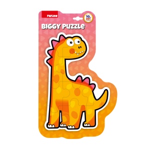 PUZZLE DIN SPUMA EVA, MAXI CU 10 PIESE, PORTOCALIU, PUEDO - Img 2