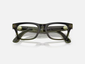 Ray-Ban Meta Blayzer Optics Gen 2 AI Glasses Shiny Transparent Dark Olive/Demo - Img 5