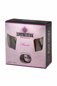 Rose Mary Prosecco Rose + 2 Pahare 0.75L