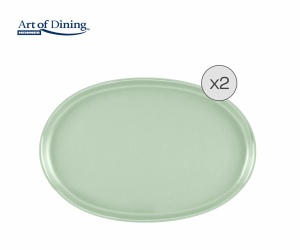 SET 2 PLATOURI CERAMICA 30x20 CM, YVONNE, ART OF DINING BY HEINNER