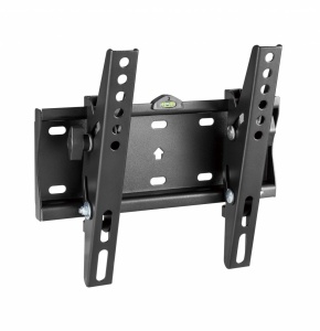 Suport de perete Akai cu inclinatie +12/-12°, diagonala display 23"-42", VESA min. 75x75, VESA max. 200x200, suporta pana la 30kg, distanta fata de perete 53mm, negru