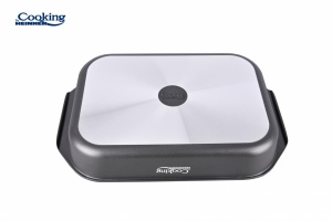 TAVA ALUMINIU CU ACOPERIRE CERAMICA 39.5x26 CM, DARK LINE, COOKING BY HEINNER - Img 4