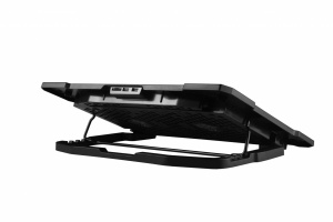 Cooling pad Tellur Basic, 17", 5 ventilatoare, LED, 2USB, Negru - Img 2
