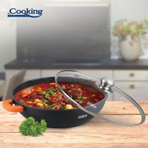 CRATITA ALUMINIU+CAPAC 32X8.5CM,5.5L,DARK LINE, COOKING BY HEINNER - Img 4