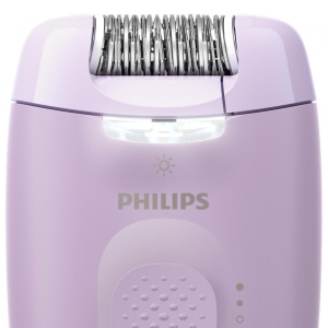 Epilator PHILIPS Seria 4000 BRE257/00, 2 setari de viteza, Cap de epilare lavabil, 4 accesorii, Lila, L x A x I (mm) 50x120x145 - Img 3