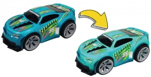 MASINUTA CU LUMINI, SUNETE SI SISTEM PULLBACK RACER, SCARA 1/24, DIVERSE CULORI- ALBASTRU, VERDE SI ROZ - Img 2