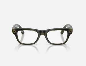 Ray-Ban Meta Blayzer Optics Gen 2 AI Glasses Shiny Transparent Dark Olive/Demo - Img 2