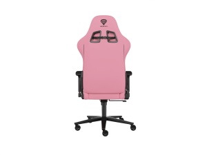 Scaun gaming Genesis Nitro 720, piele ecologica, reglabil pe inaltime, suporta pana la 150 kg, inaltime reglabila 46.5 - 53.5 cm, spatar ajustabil 135°, dimensiuni roti 60mm, negru/roz - Img 2